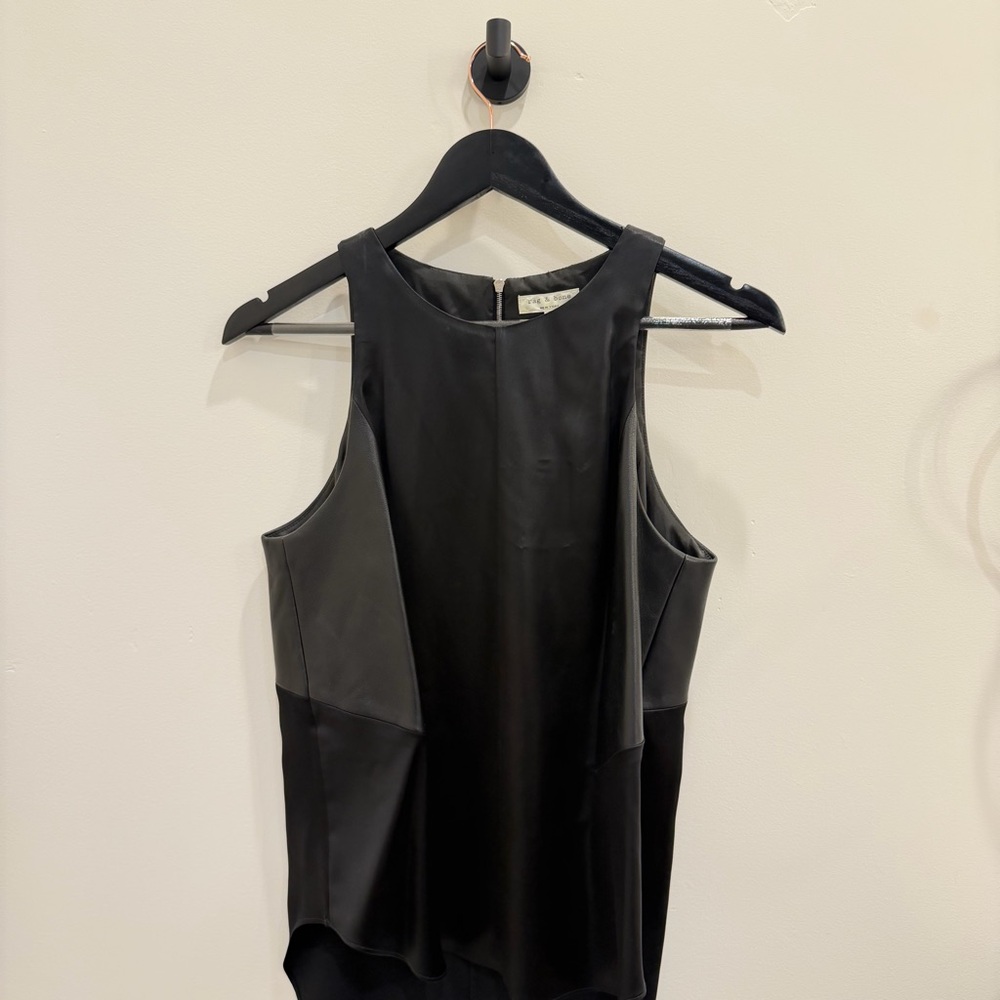 Rag & Bone Black Sleeveless Tank Top